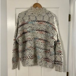 Raga (Anthropologie) Multi Colored Eyelash Sweater